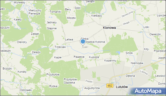 mapa Górka Klonowska, Górka Klonowska na mapie Targeo